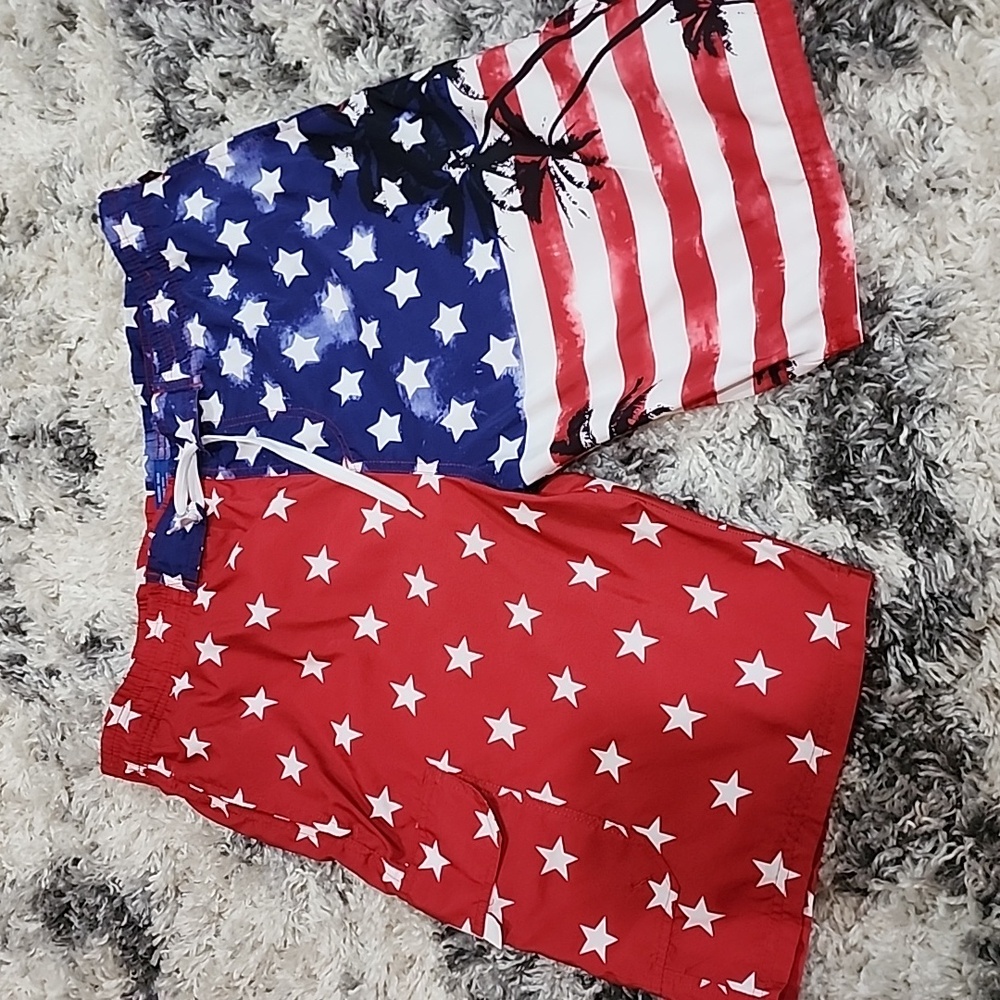 NBN Gear Men's Swim Patriots  Shorts